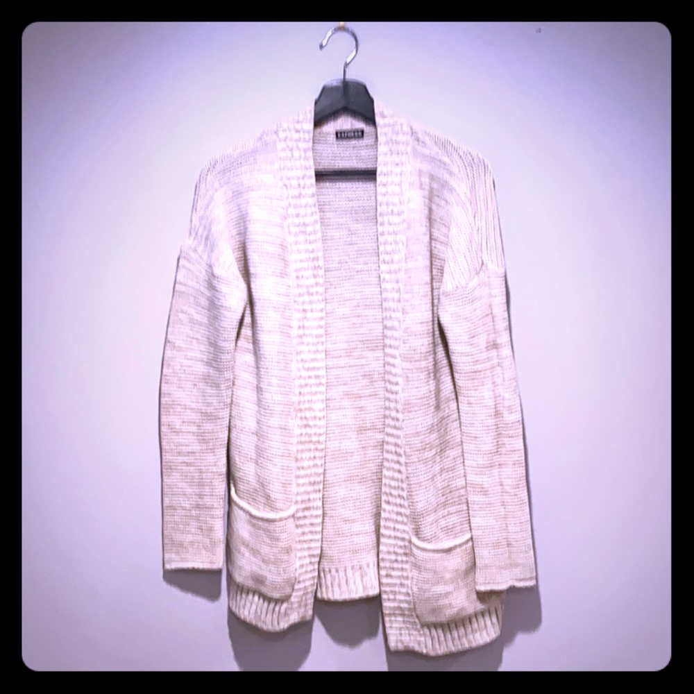 Express / cream two tone sweater